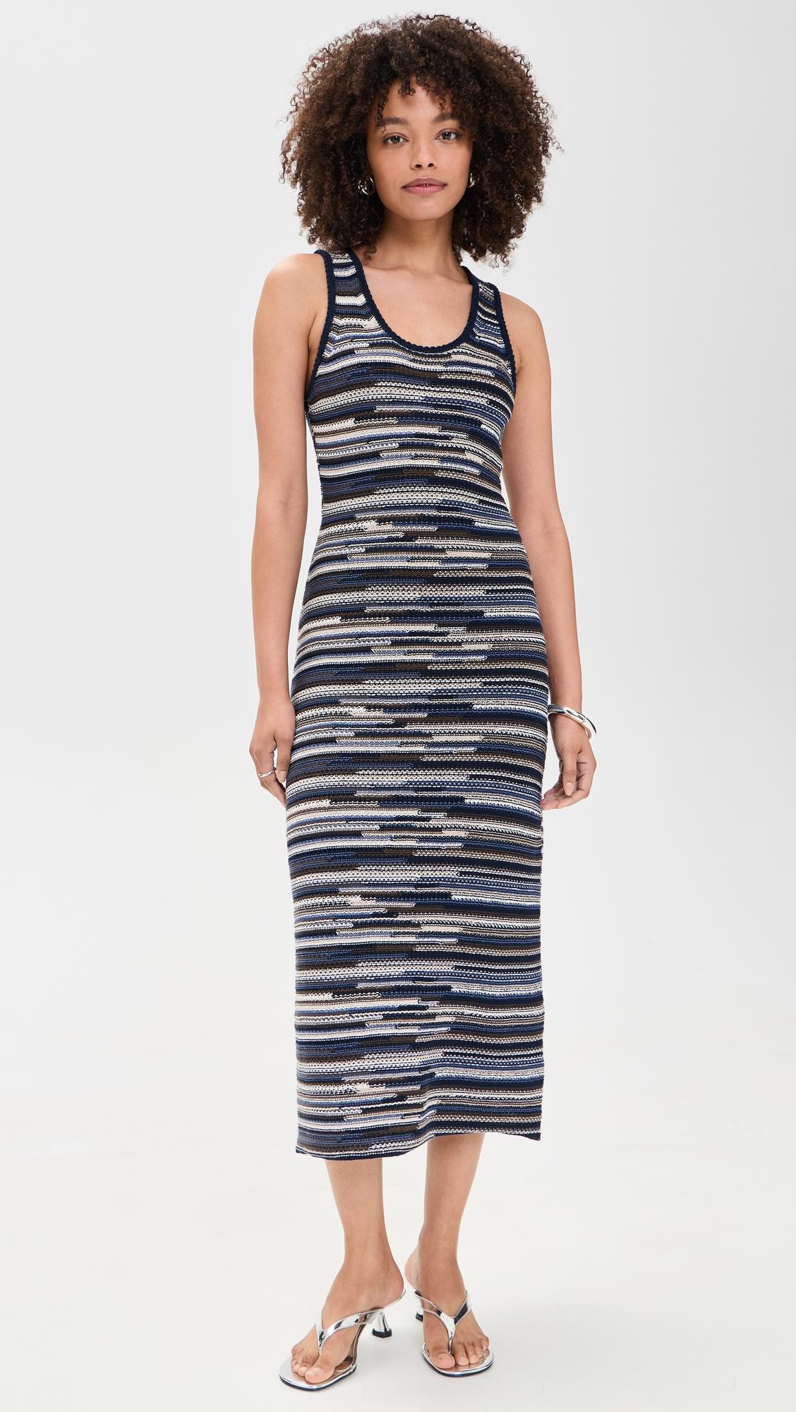 Zinah Knit Dress In Linen Dry Rib by PROENZA SCHOULER