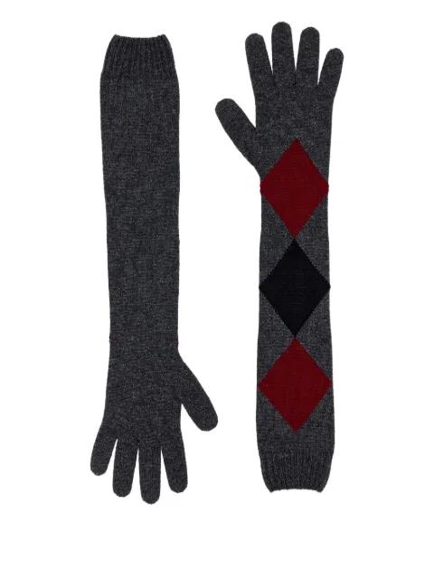 argyle-pattern long gloves by PROENZA SCHOULER