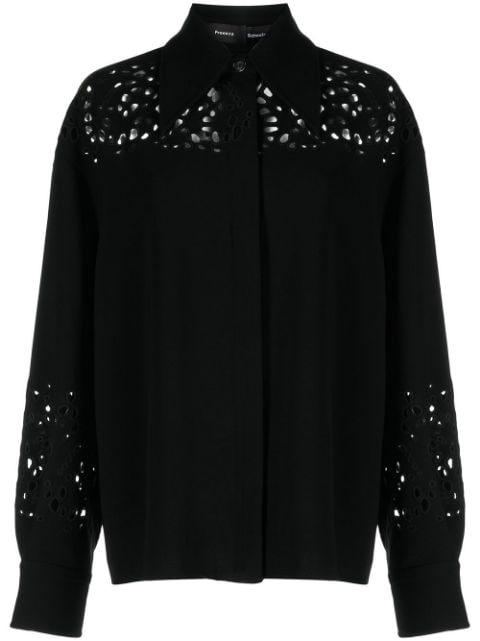 broderie anglaise crepe shirt by PROENZA SCHOULER
