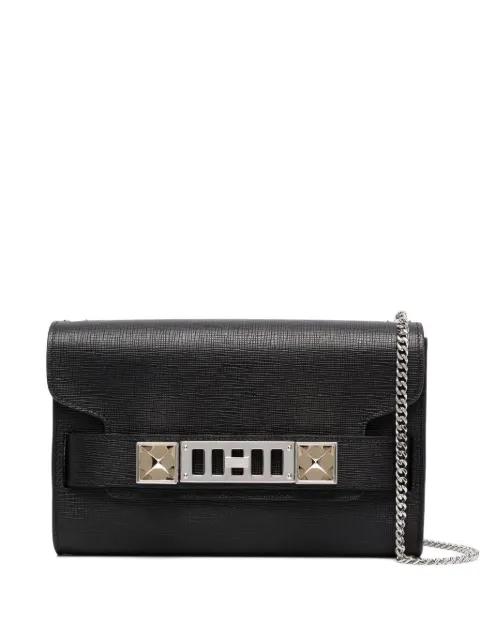 clasp-fastening chain-strap clutch bag by PROENZA SCHOULER