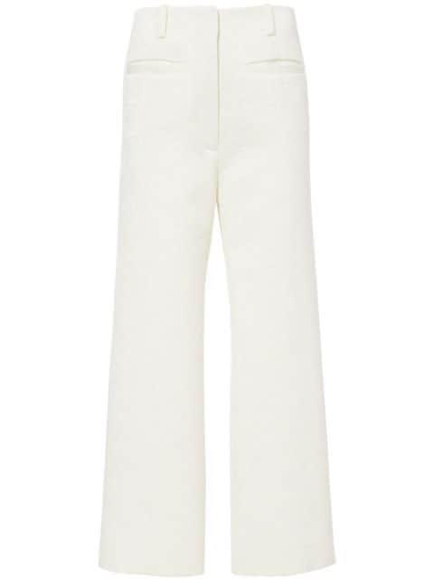 cotton wool jacquard trousers by PROENZA SCHOULER