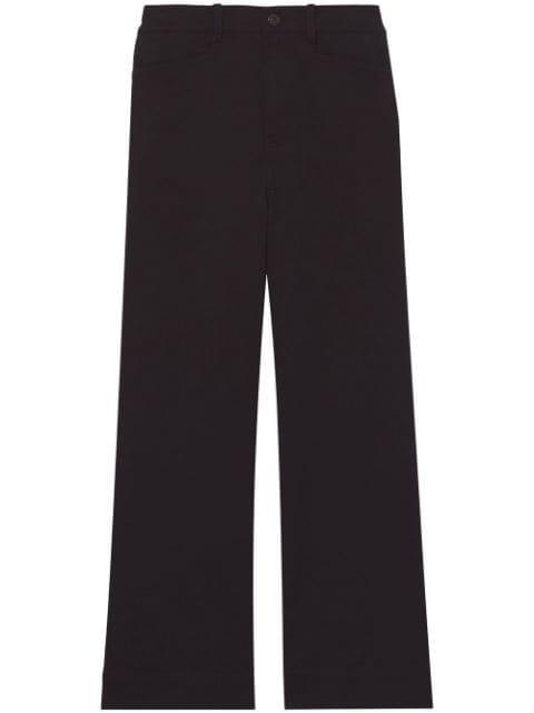 cropped cotton twill culottes by PROENZA SCHOULER