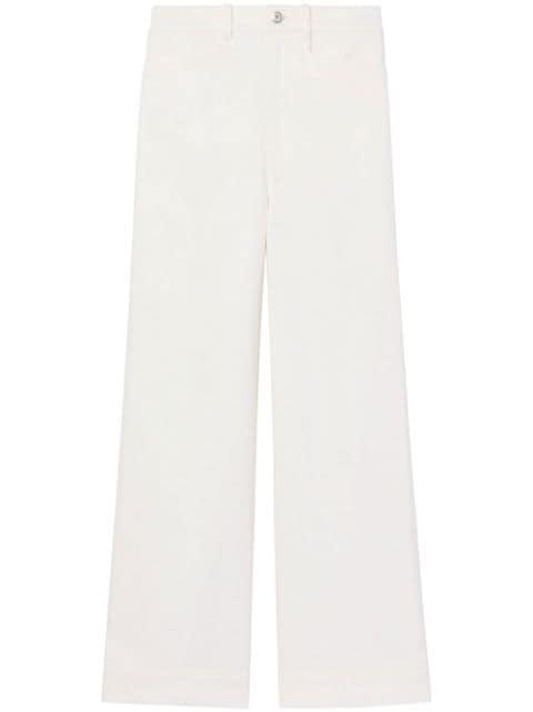 cropped cotton twill culottes by PROENZA SCHOULER