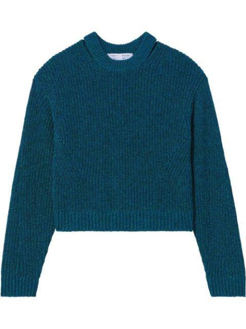 cut-out rib-knit jumper by PROENZA SCHOULER