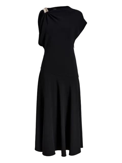 draped one-shoulder midi party dress by PROENZA SCHOULER