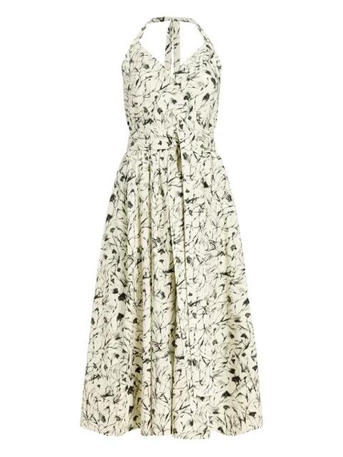 floral-print halterneck midi dress by PROENZA SCHOULER