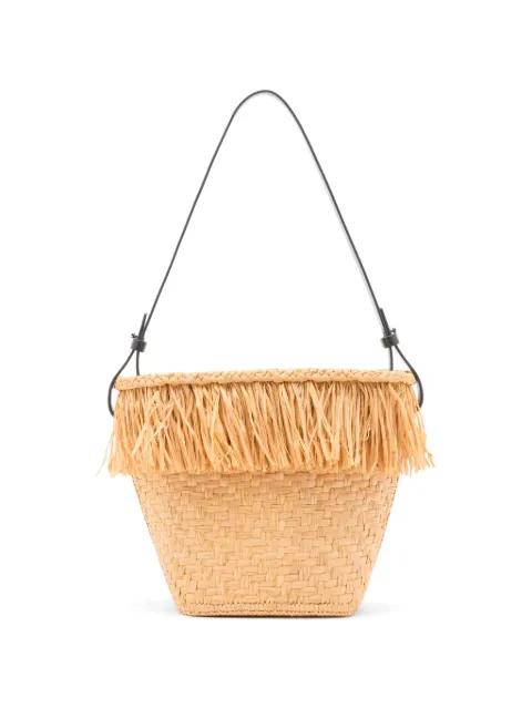 fringe-trim woven bucket bag by PROENZA SCHOULER