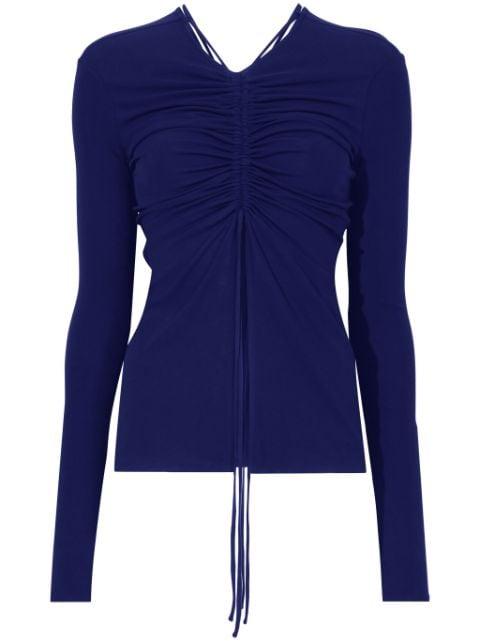 gathered-detail long-sleeve top by PROENZA SCHOULER