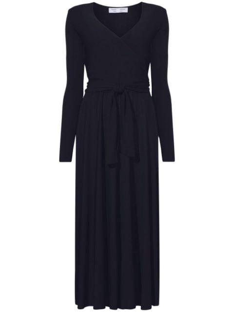 knot-detail V-neck dress by PROENZA SCHOULER
