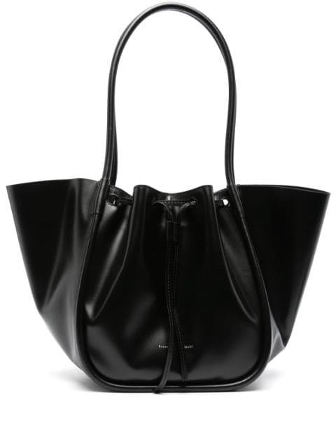 large Ruched leather tote bag by PROENZA SCHOULER