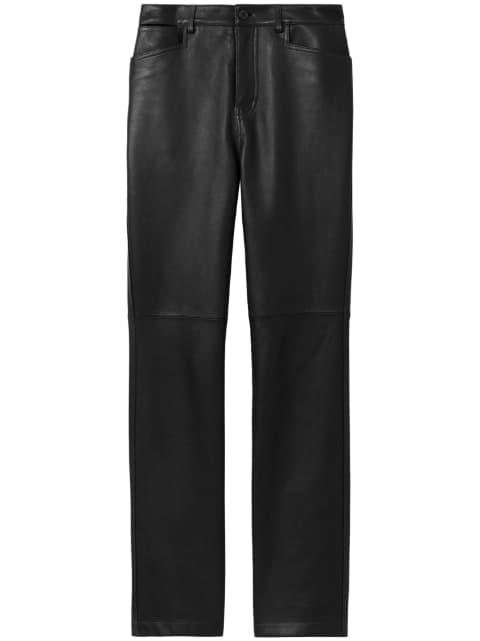 leather straight-leg trousers by PROENZA SCHOULER