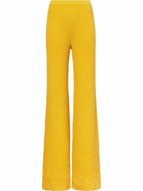 mélange bouclé flared trousers by PROENZA SCHOULER
