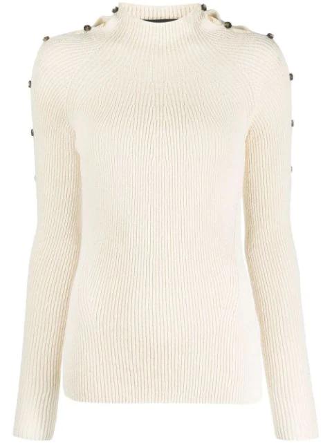 micro-rib button-embellished jumper by PROENZA SCHOULER