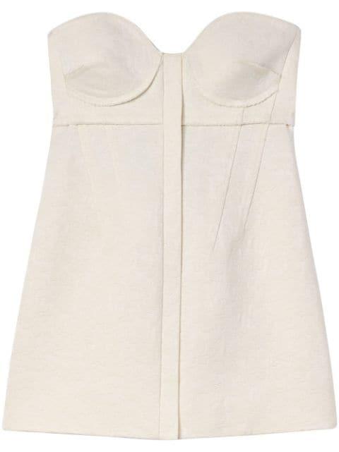 patterned-jacquard bustier top by PROENZA SCHOULER