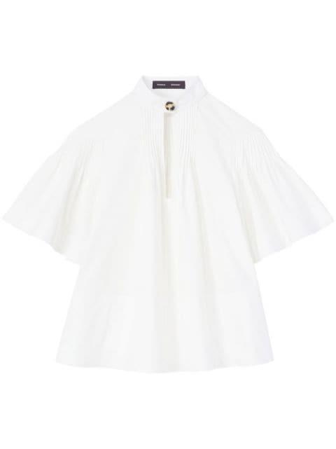 pintuck-detail flared blouse by PROENZA SCHOULER