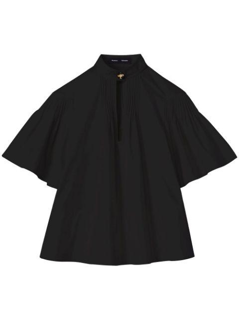 pintuck-detail short-sleeved blouse by PROENZA SCHOULER