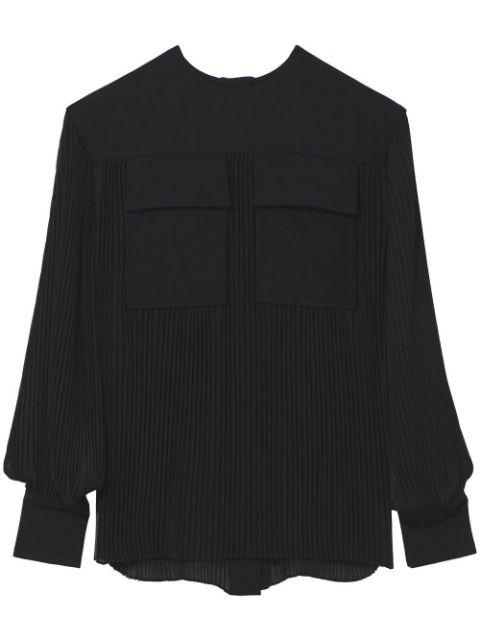 pleated long-sleeved blouse by PROENZA SCHOULER
