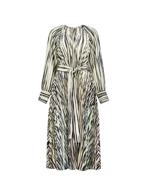pleated striped dress by PROENZA SCHOULER