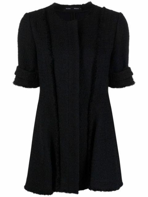 raw edge tweed jacket by PROENZA SCHOULER