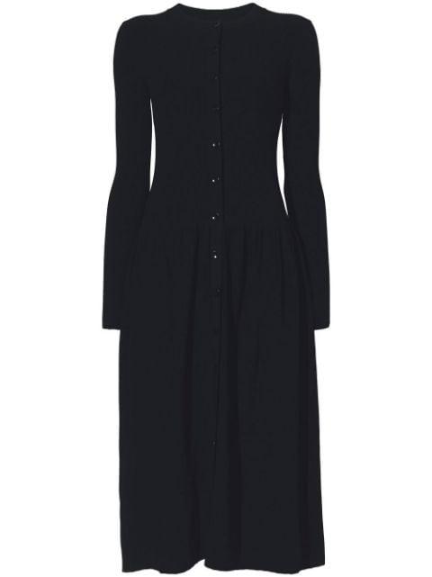 ribbed-knit button-fastening dress by PROENZA SCHOULER