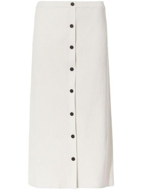 ribbed-knit button-front skirt by PROENZA SCHOULER