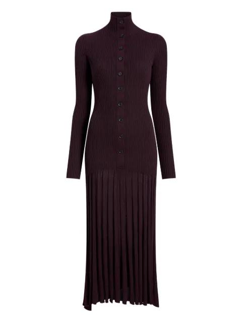 ribbed pleated midi day dress by PROENZA SCHOULER