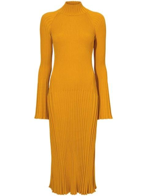 roll neck ribbed midi dress by PROENZA SCHOULER