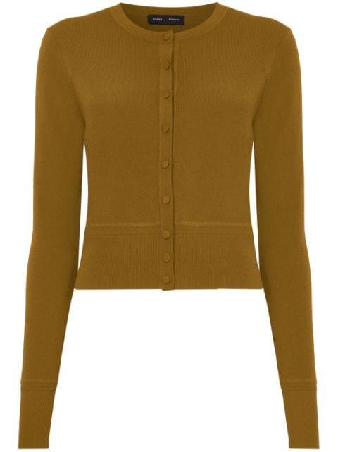 round-neck button-up cardigan by PROENZA SCHOULER