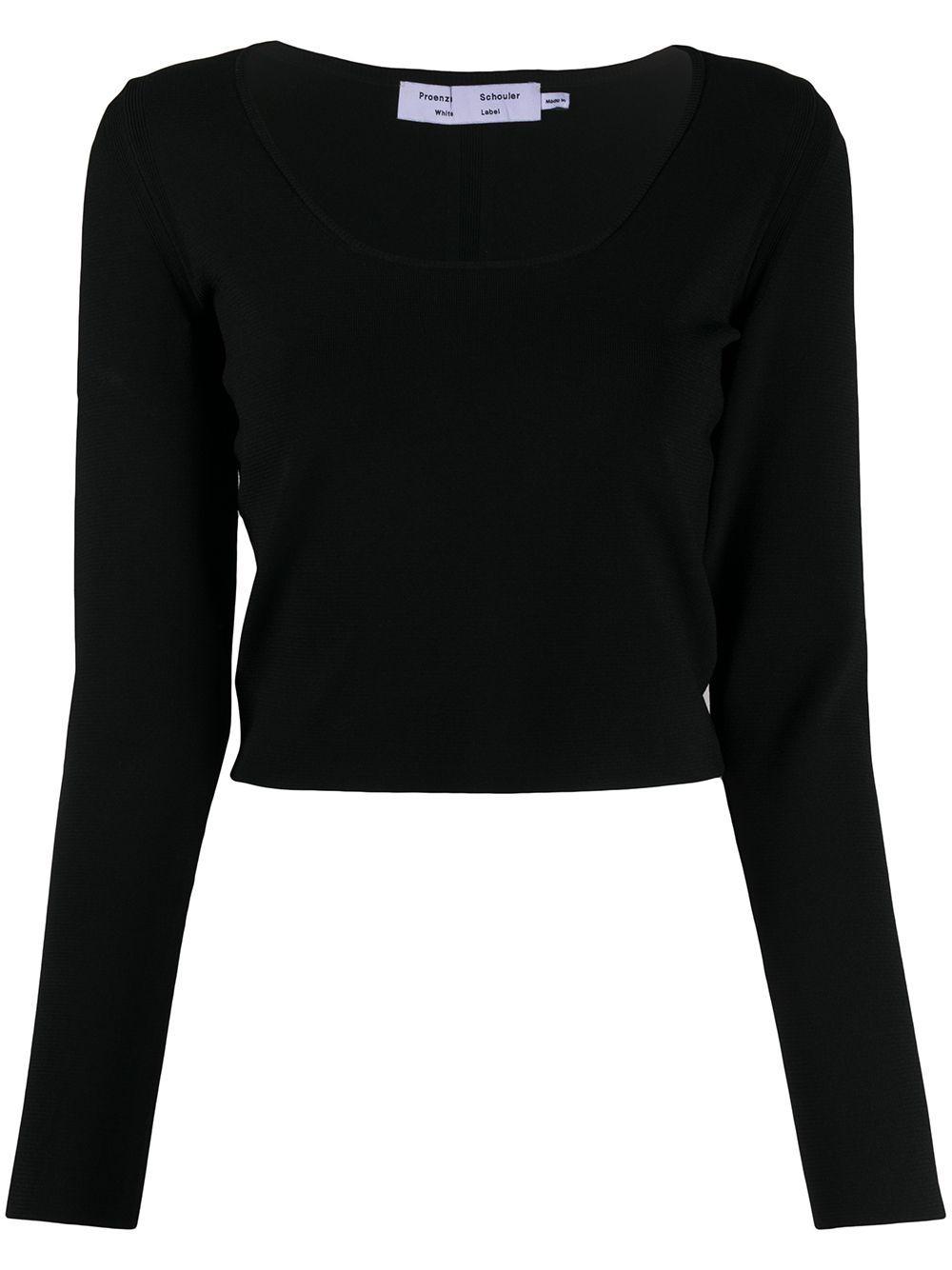 scoop-neck long-sleeved jumper by PROENZA SCHOULER