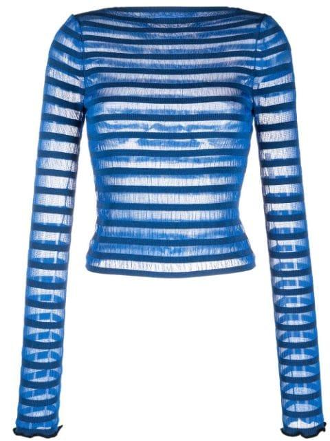 semi-sheer long-sleeve jumper by PROENZA SCHOULER