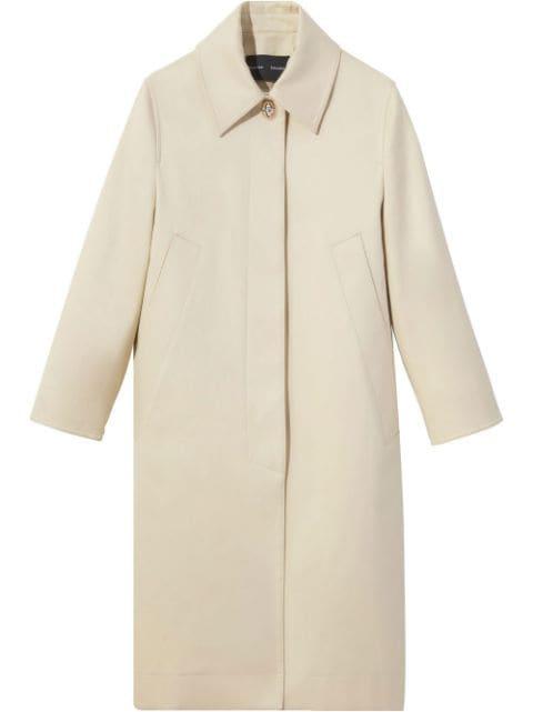 single-breasted cotton coat by PROENZA SCHOULER
