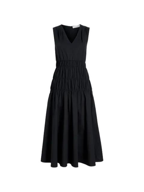 smocked poplin midi dress by PROENZA SCHOULER