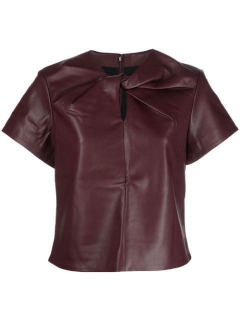 twist-detail short-sleeved top by PROENZA SCHOULER
