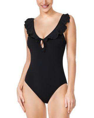 Bachelorette Plunge Neck One Piece Swimsuit by PROFILE BY GOTTEX