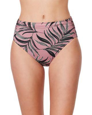 La Palm Mid Rise Shirred Waist Bikini Bottom by PROFILE BY GOTTEX