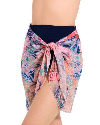 Sarong Wrap Mesh Skirt Swim Cover-Up by PROFILE BY GOTTEX