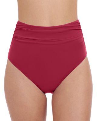 Shirred High Waist Bikini Bottom by PROFILE BY GOTTEX
