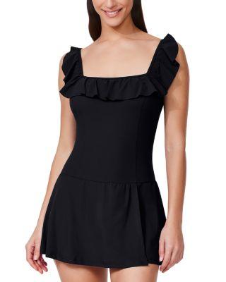 Tutti Frutti Square Neck Swim Dress by PROFILE BY GOTTEX