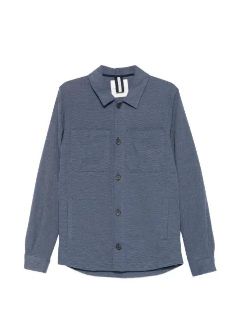 classic-collar shirt jacket by PROFUOMO