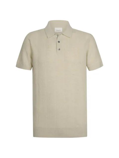 herringbone polo shirt by PROFUOMO