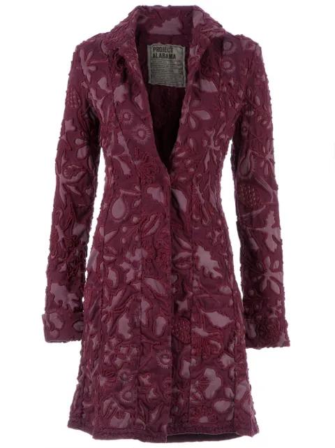 patterned coat by PROJET ALABAMA