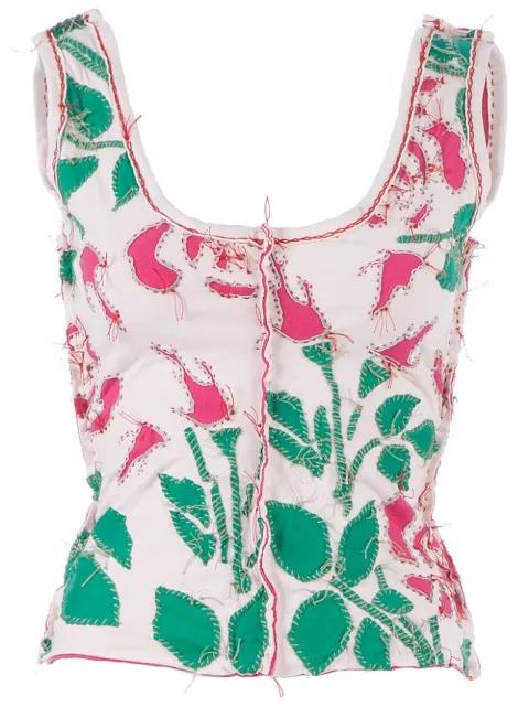 patterned tank top by PROJET ALABAMA