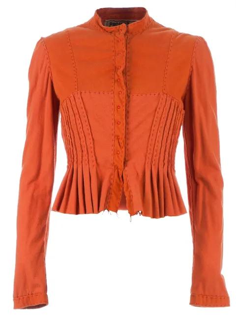 pleated and cropped jacket by PROJET ALABAMA