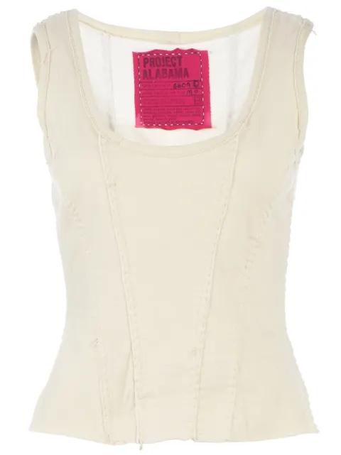scoop neck tank top by PROJET ALABAMA