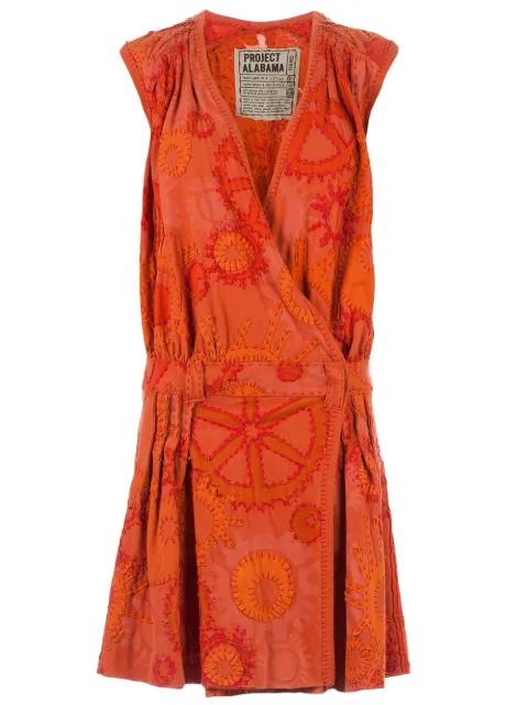 sunshine patterned wrap dress by PROJET ALABAMA