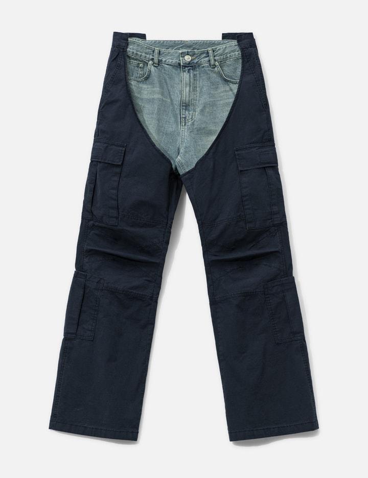 Biker Cargo Denim Pants by PROTOCOL-INDEX
