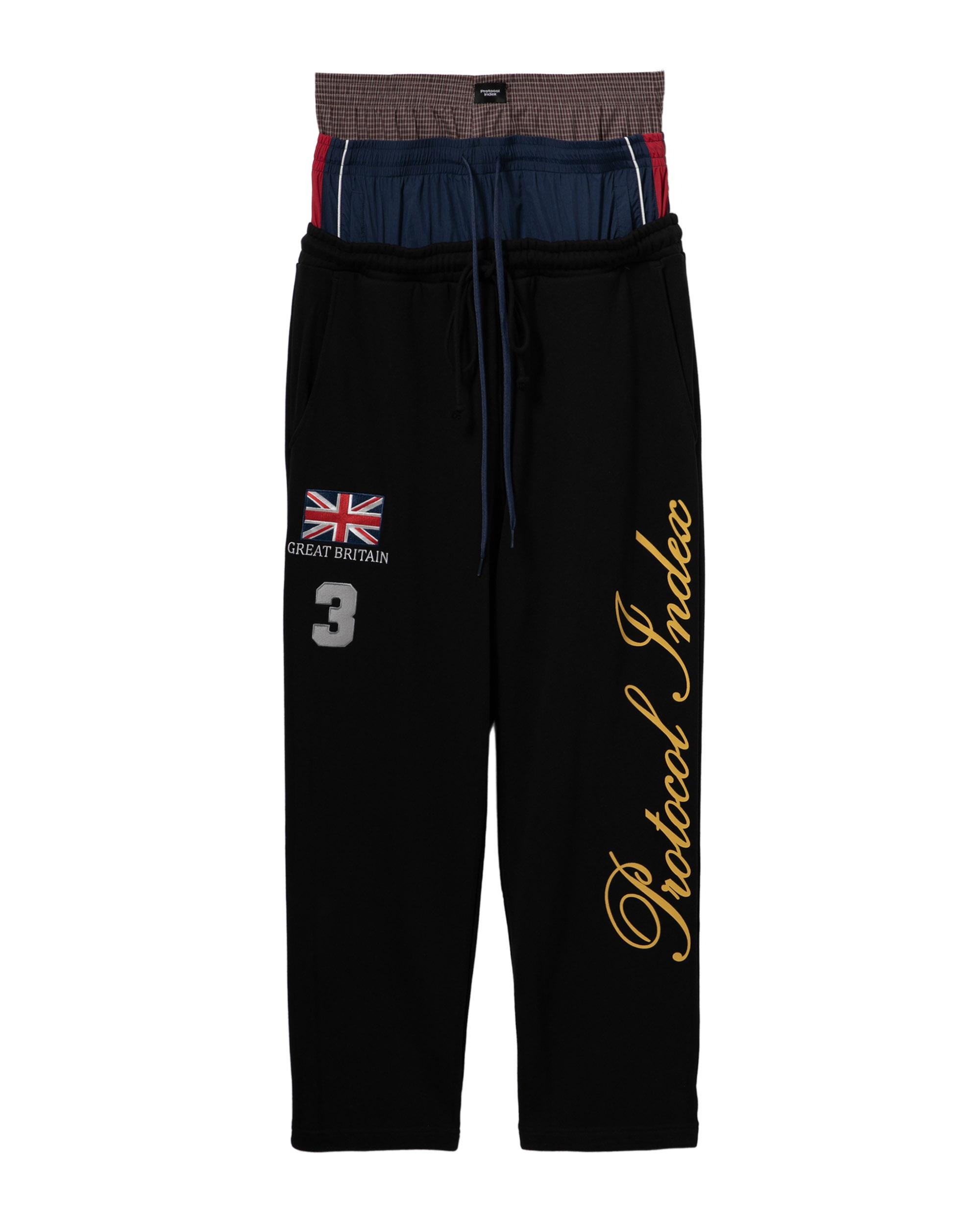 Triple layered sweat pants by PROTOCOL INDEX