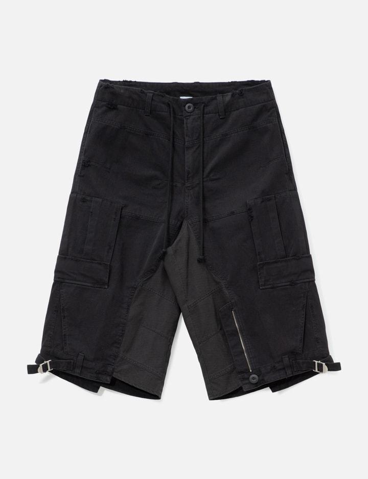 Upside-Down Cargo Shorts by PROTOCOL-INDEX