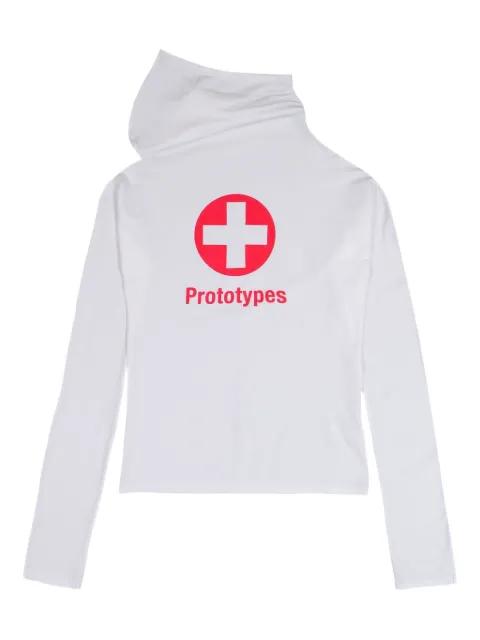 logo-print hoodie by PROTOTYPES
