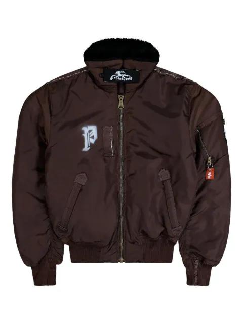 sprayed goat bomber jacket by PROTOTYPES